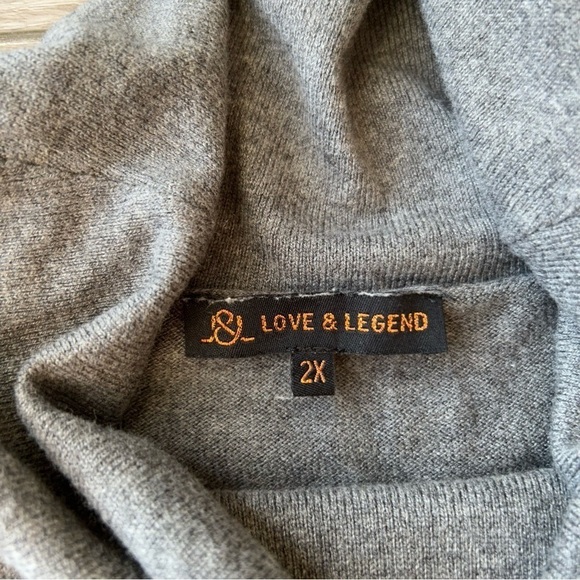Love  & Legend Cowl Neck Fringe Sweater - Picture 6 of 16